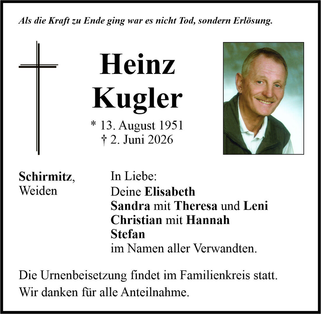 Begleitet durch: Bestattung Bauer - Weiden