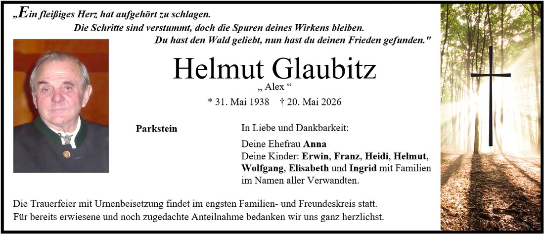 Begleitet durch: Bestattung Gronauer - Altenstadt/WN