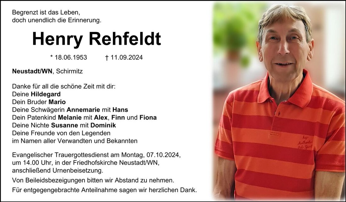 Begleitet durch: Bestattung Schmid - Neustadt/WN