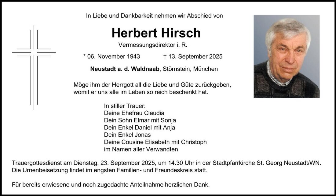 Begleitet durch: Bestattung Schmid - Neustadt/WN