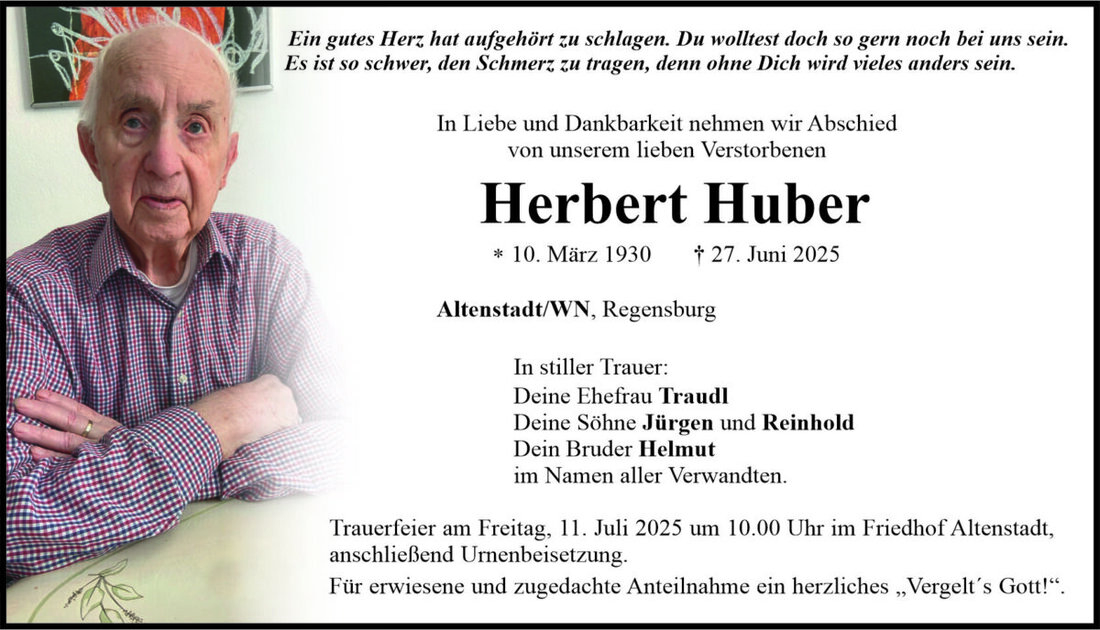 Begleitet durch: Bestattung Bauer - Weiden