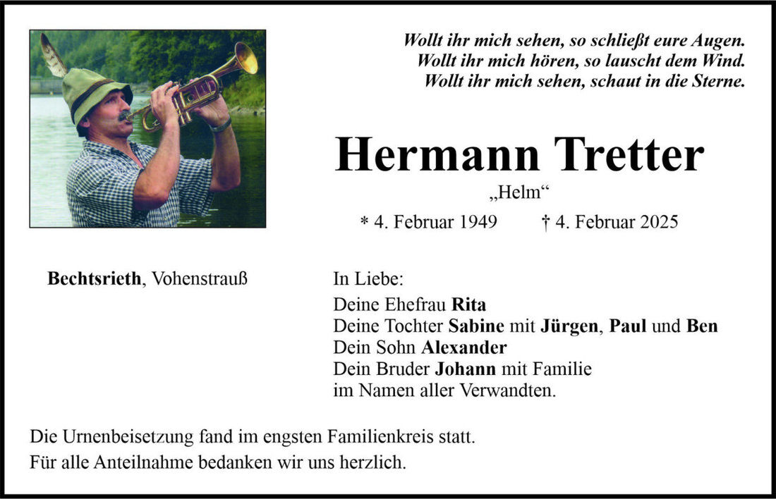 Begleitet durch: Bestattung Bauer - Weiden