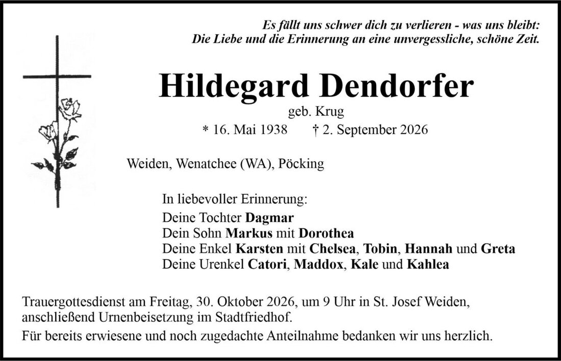 Begleitet durch: Bestattung Bauer - Weiden
