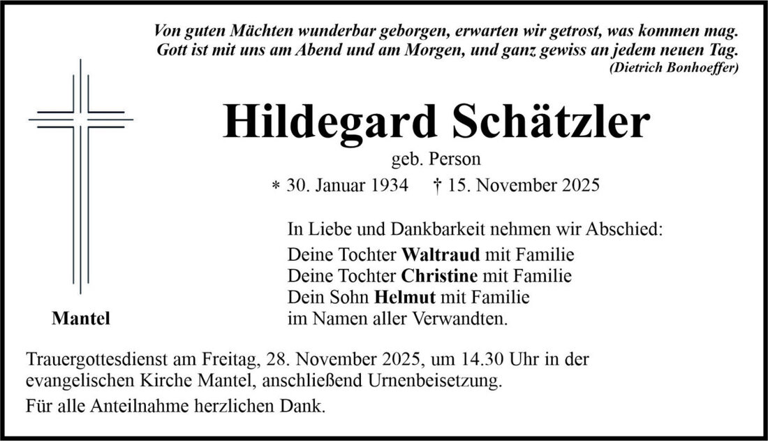 Begleitet durch: Bestattung Bauer - Weiden