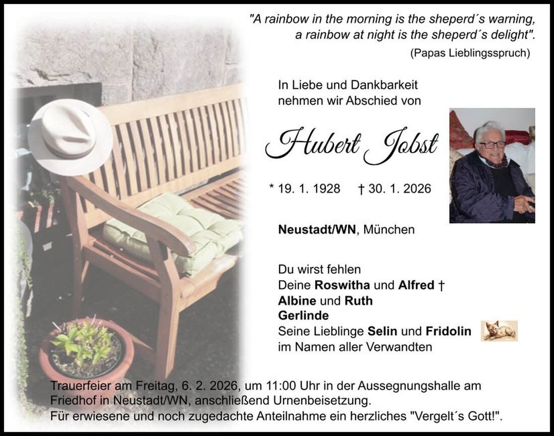 Begleitet durch: Bestattung Schmid - Neustadt/WN