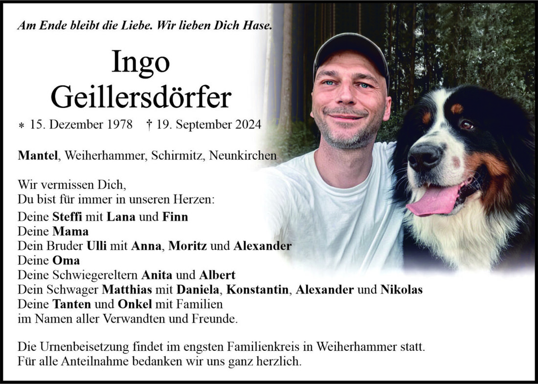 Begleitet durch: Bestattung Bauer - Weiden