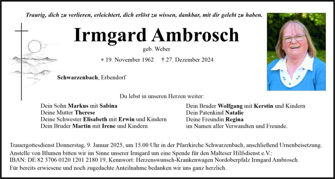 Begleitet durch: Bestattung Bauer - Weiden