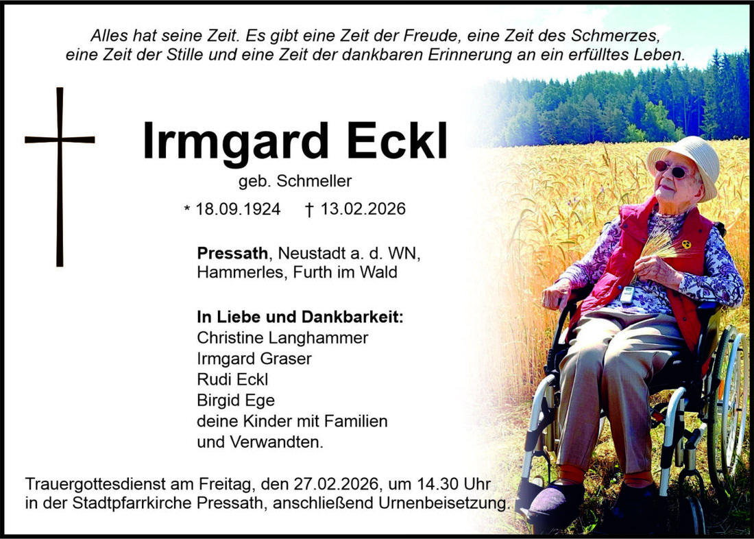 Begleitet durch: Bestattung Bauer - Weiden