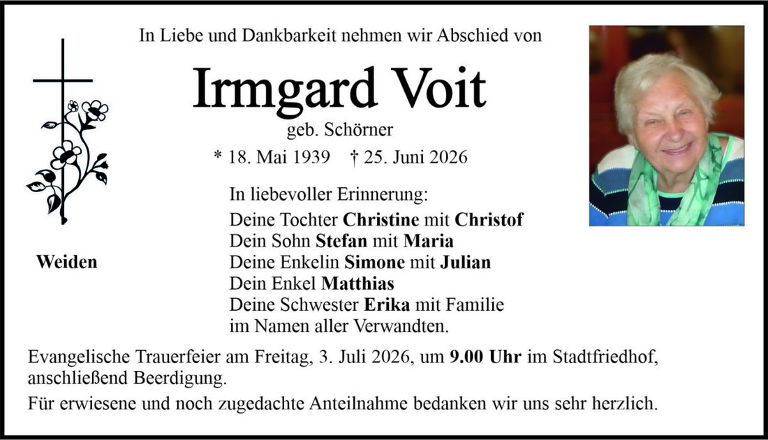 Begleitet durch: Bestattung Bauer - Weiden