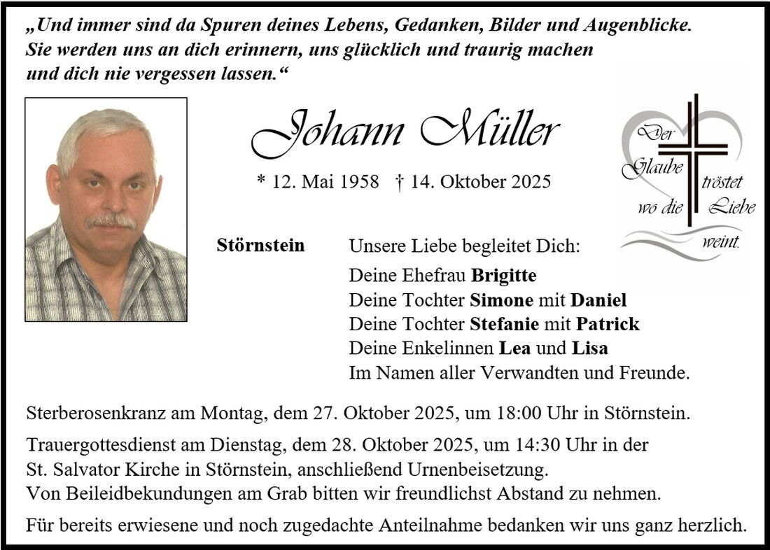 Begleitet durch: Bestattung Gronauer - Altenstadt/WN