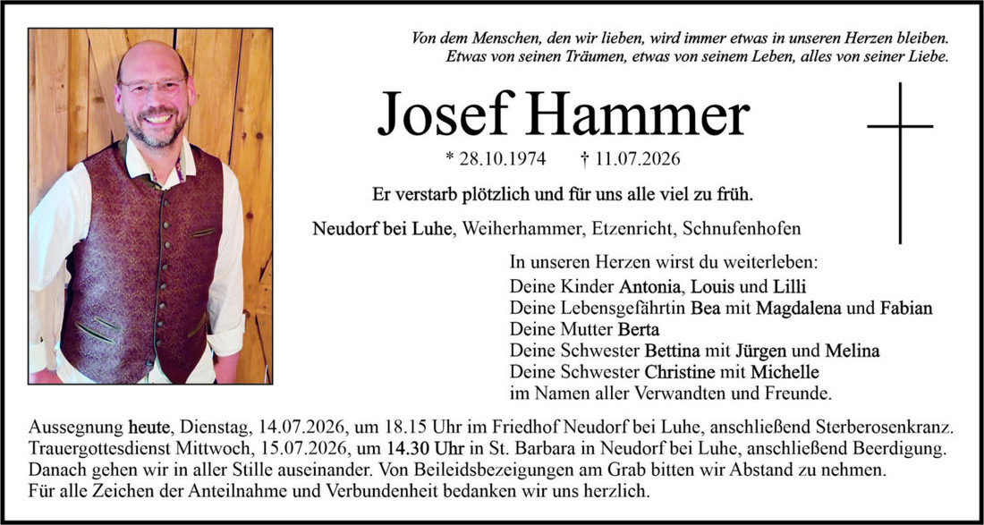 Begleitet durch: Bestattung Bauer - Weiden
