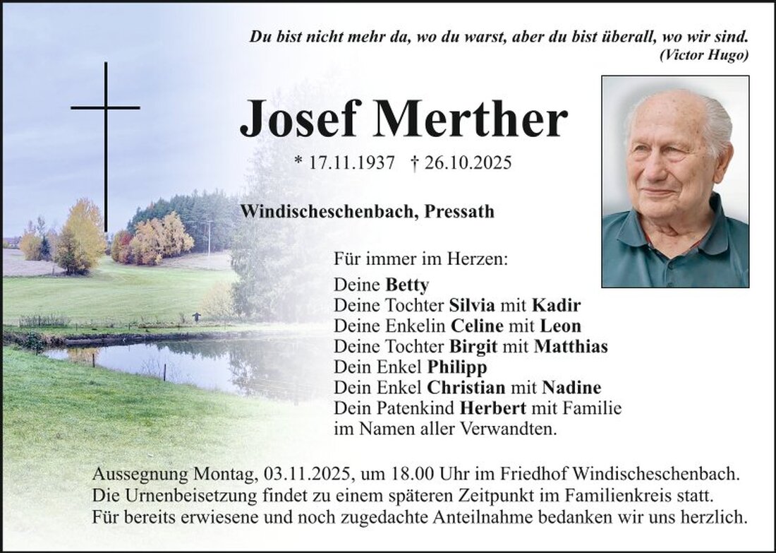 Begleitet durch: Bestattung Bauer - Weiden