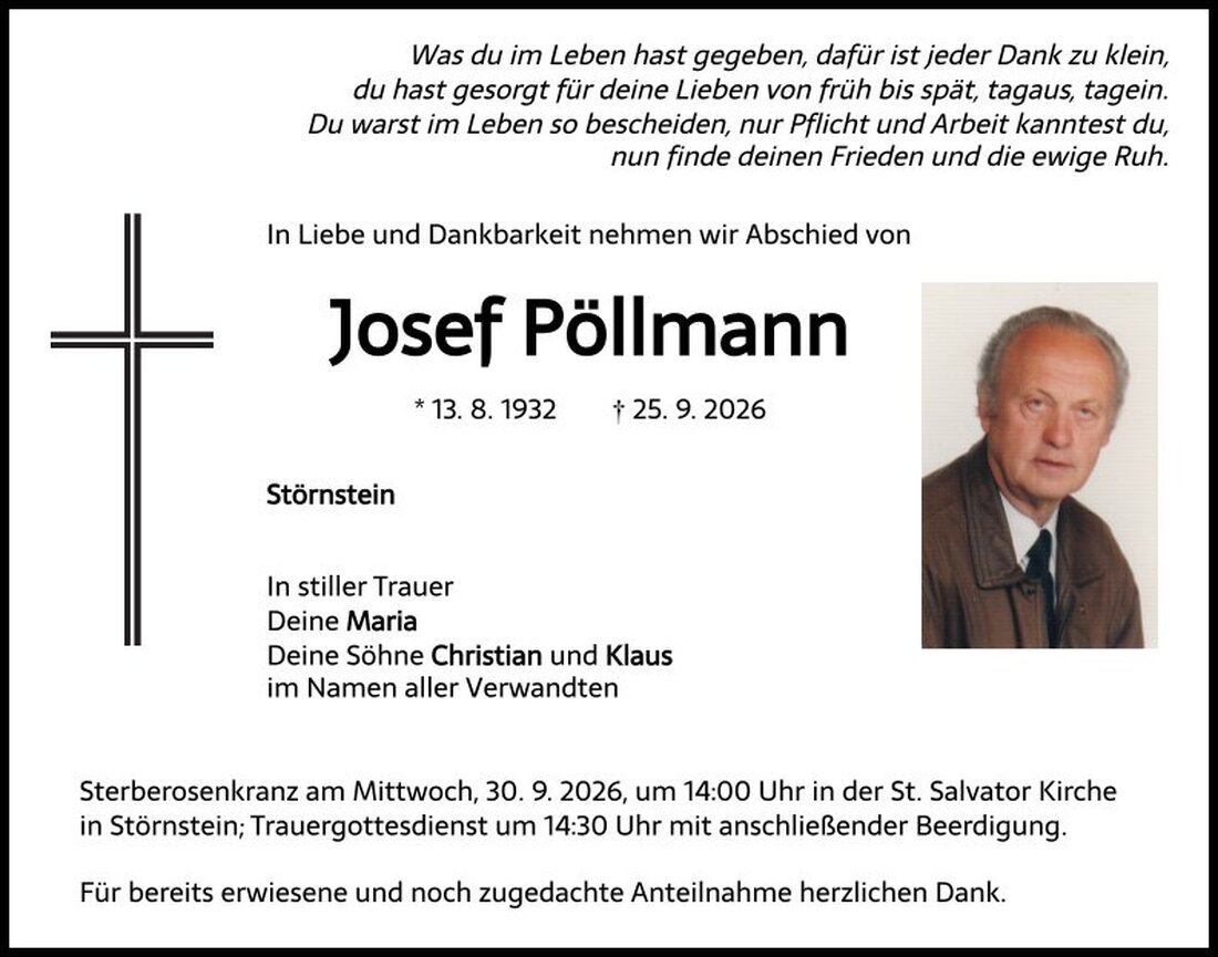Begleitet durch: Bestattung Schmid - Neustadt/WN