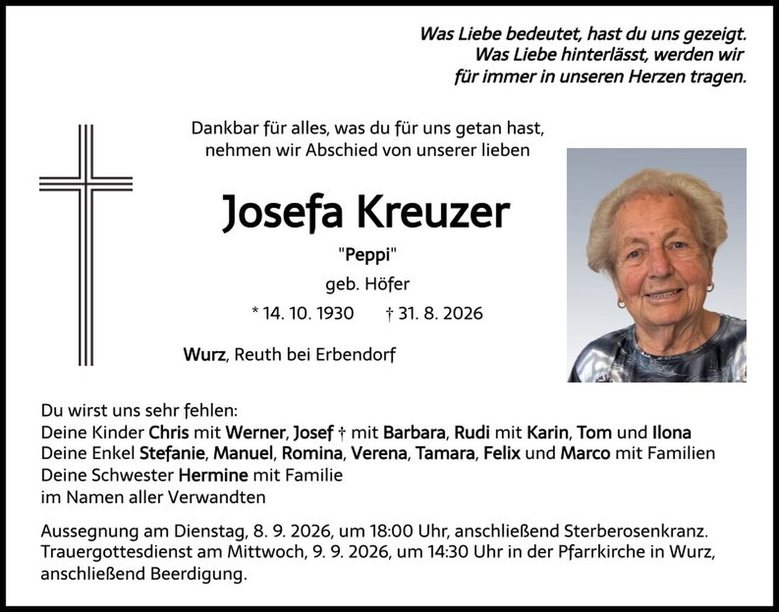 Begleitet durch: Bestattung Schmid - Neustadt/WN