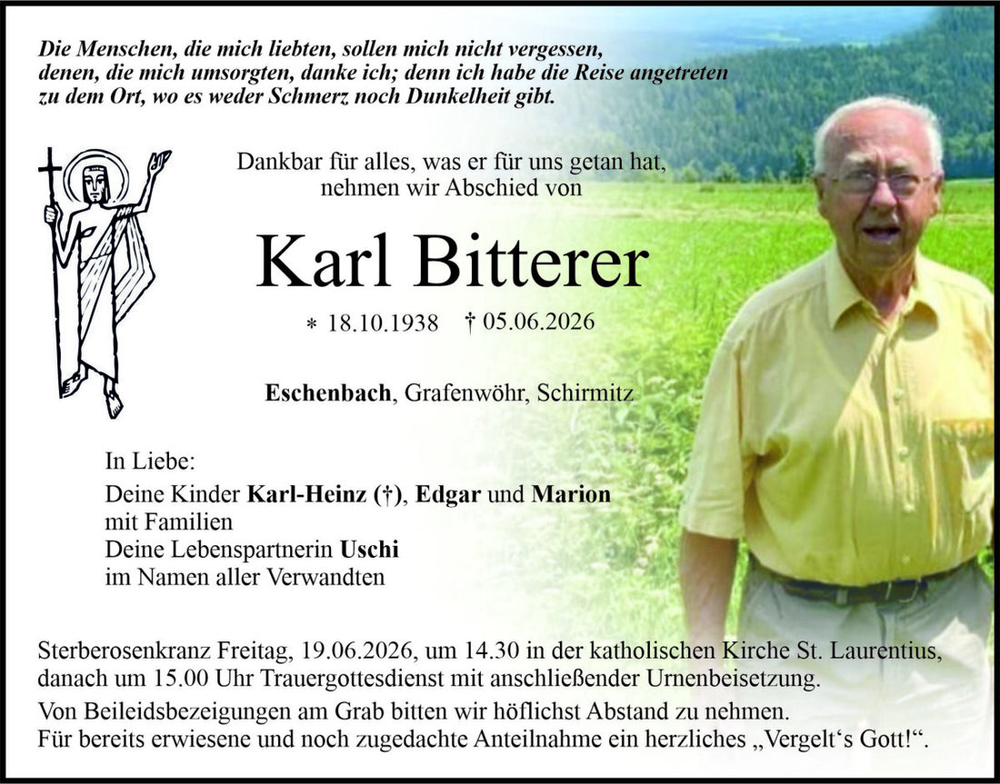 Begleitet durch: Bestattung Bauer - Weiden