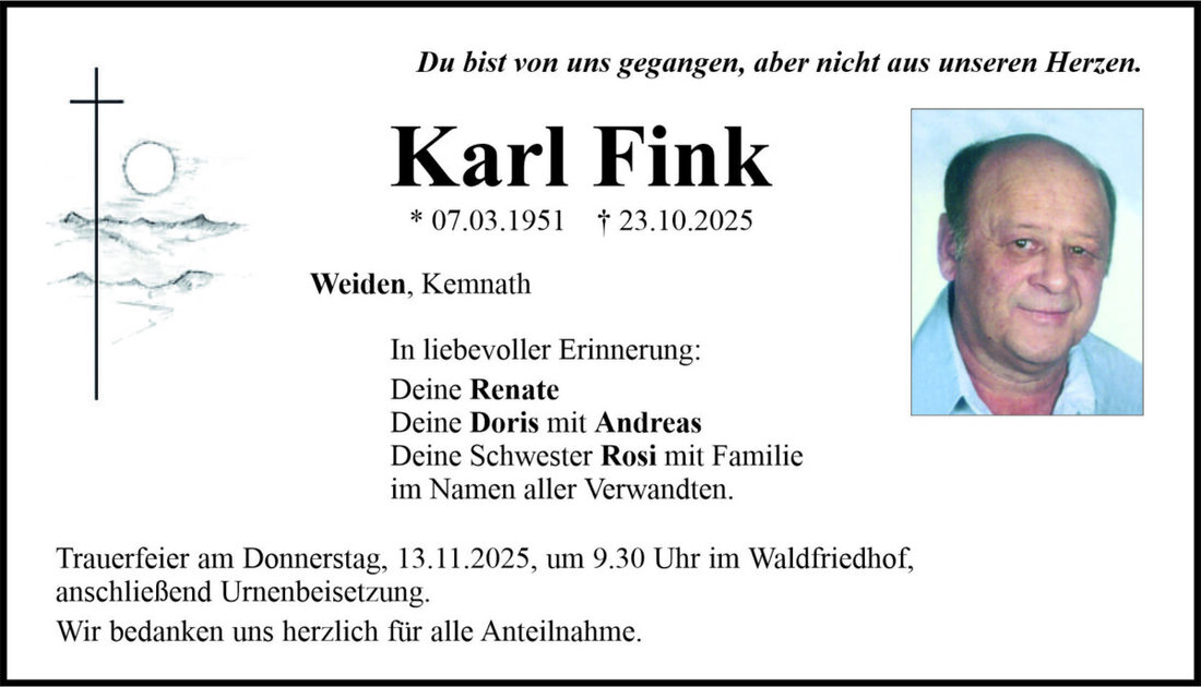 Begleitet durch: Bestattung Bauer - Weiden