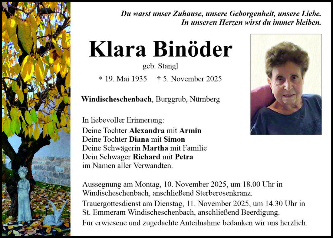 Begleitet durch: Bestattung Bauer - Weiden