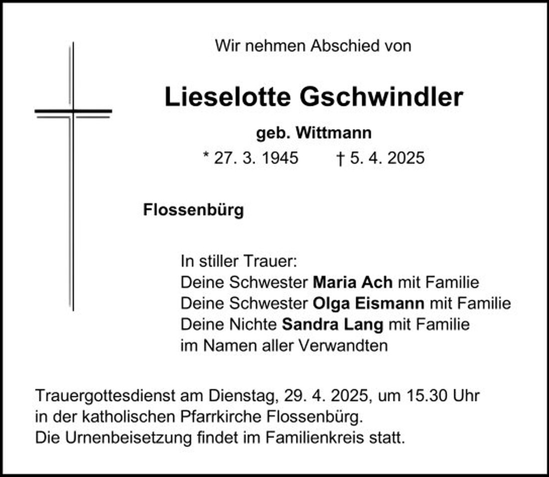 Begleitet durch: Bestattung Schmid - Neustadt/WN