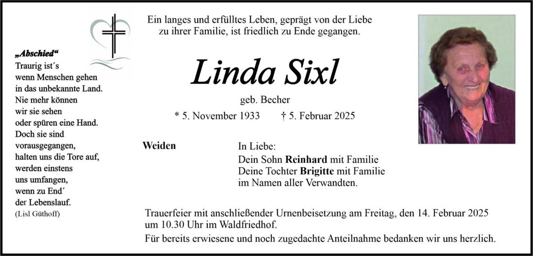 Begleitet durch: Bestattung Bauer - Weiden