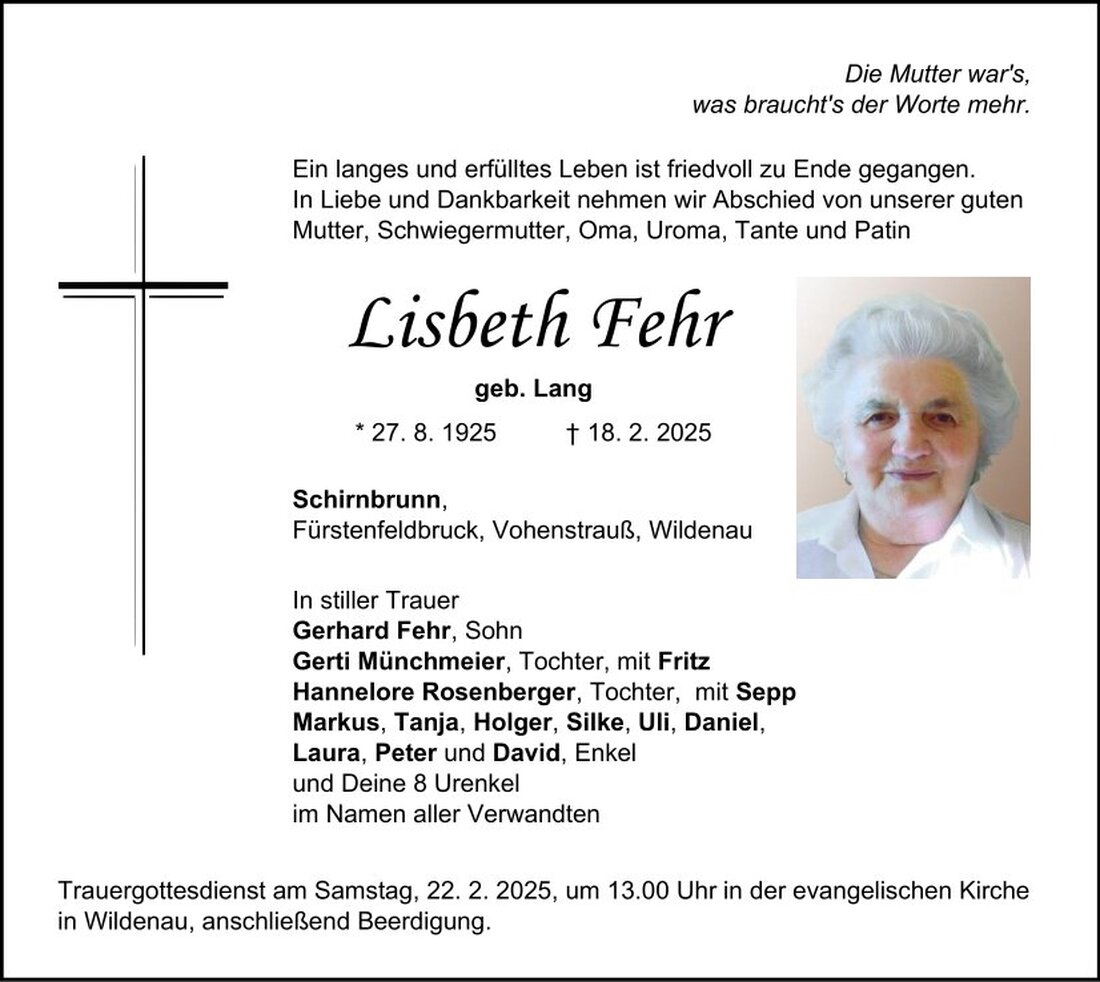 Begleitet durch: Bestattung Schmid - Neustadt/WN