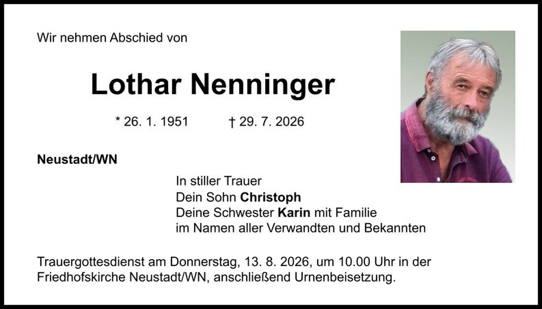 Begleitet durch: Bestattung Schmid - Neustadt/WN