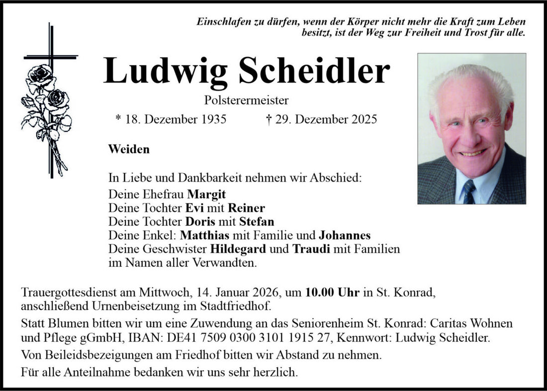 Begleitet durch: Bestattung Bauer - Weiden