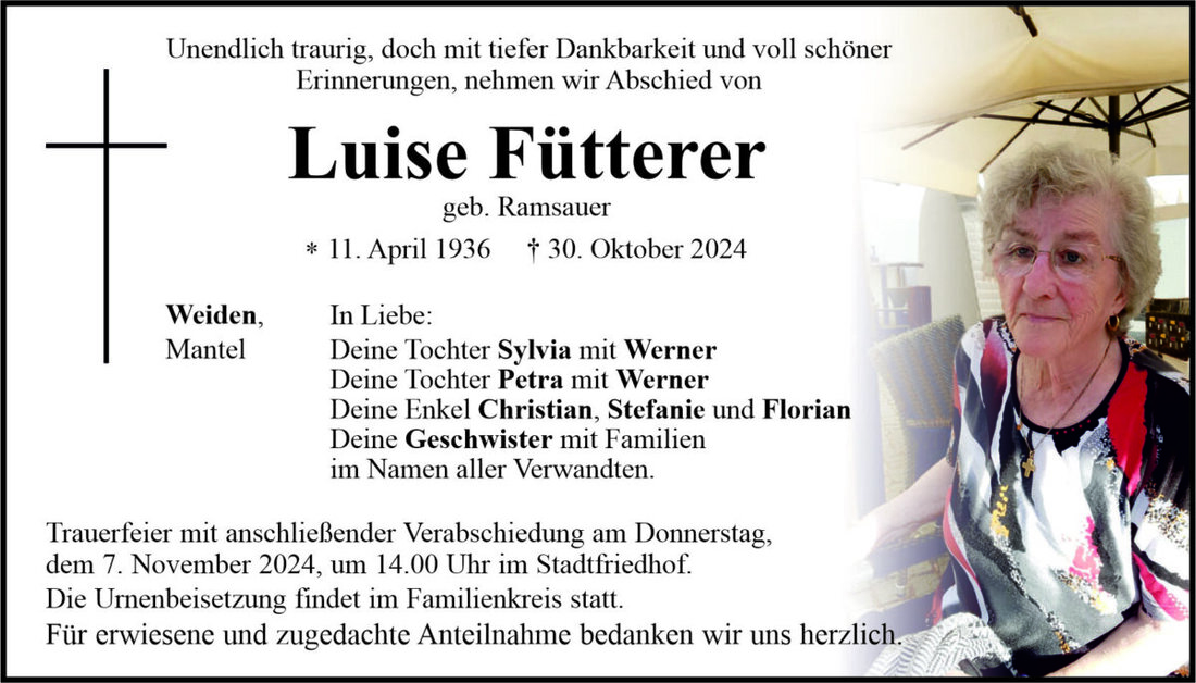 Begleitet durch: Bestattung Bauer - Weiden