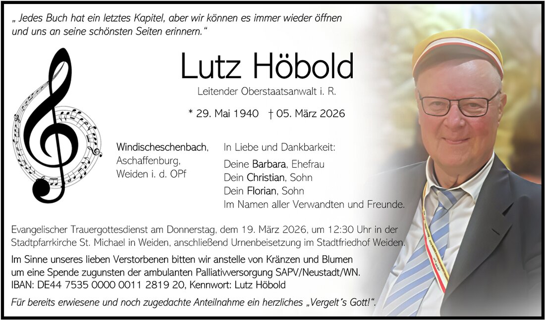 Begleitet durch: Bestattung Gronauer - Altenstadt/WN