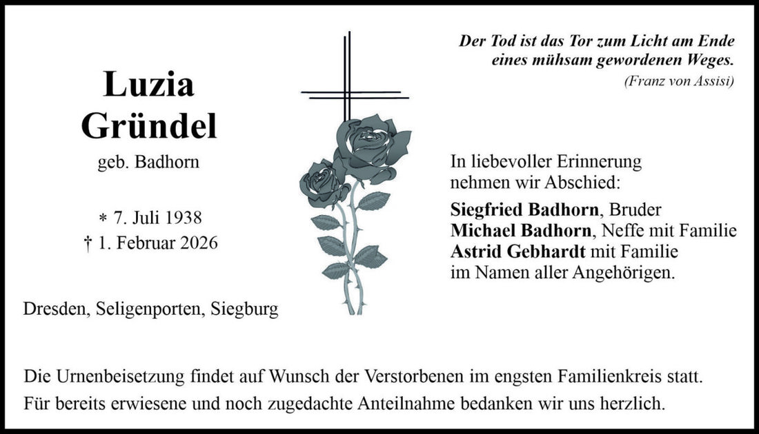 Begleitet durch: Bestattung Bauer - Weiden