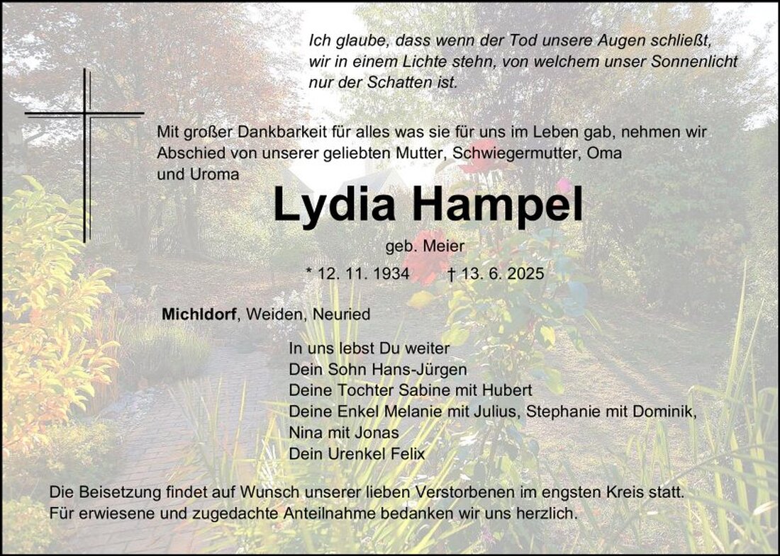 Begleitet durch: Bestattung Schmid - Neustadt/WN