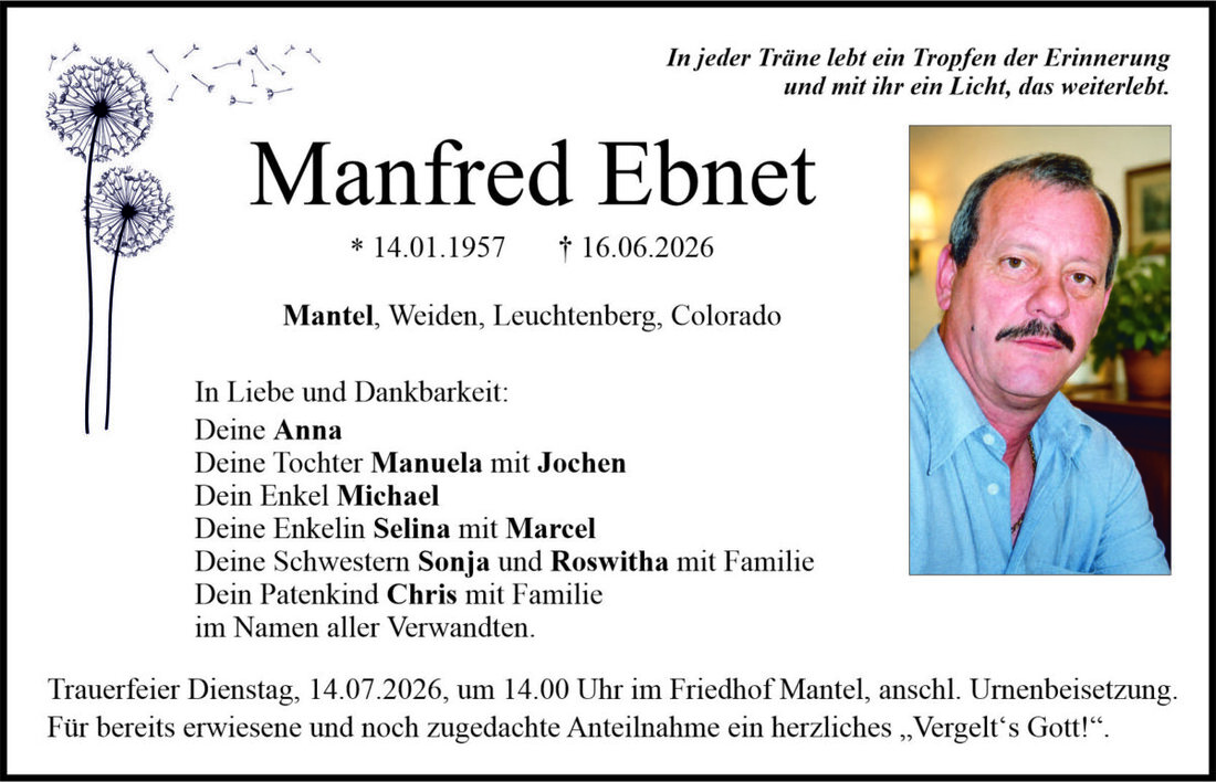 Begleitet durch: Bestattung Bauer - Weiden