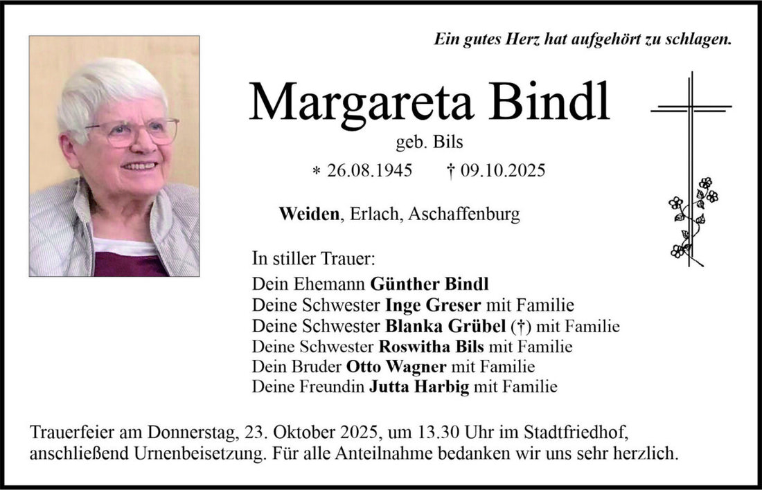 Begleitet durch: Bestattung Bauer - Weiden