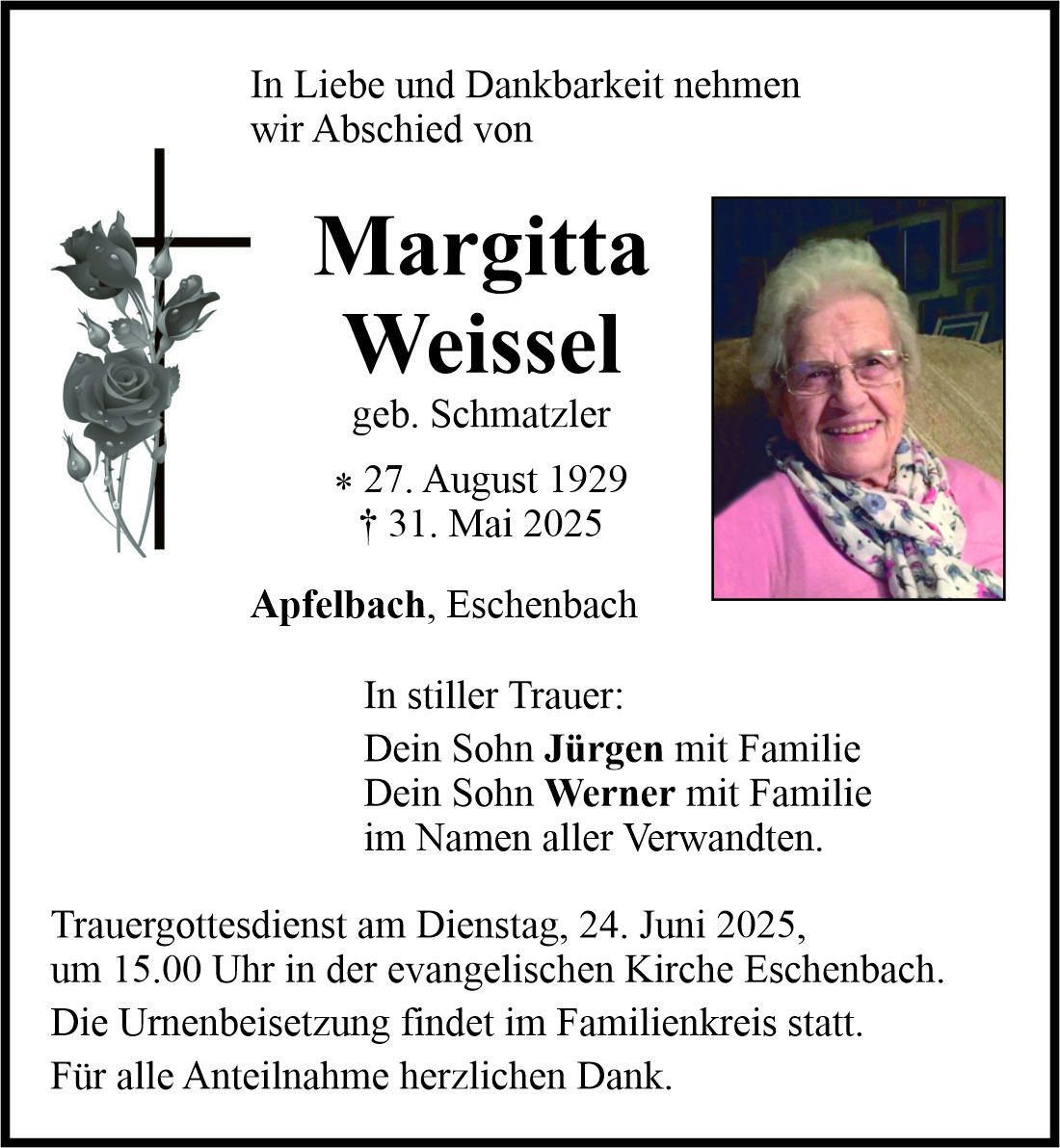 Begleitet durch: Bestattung Bauer - Weiden