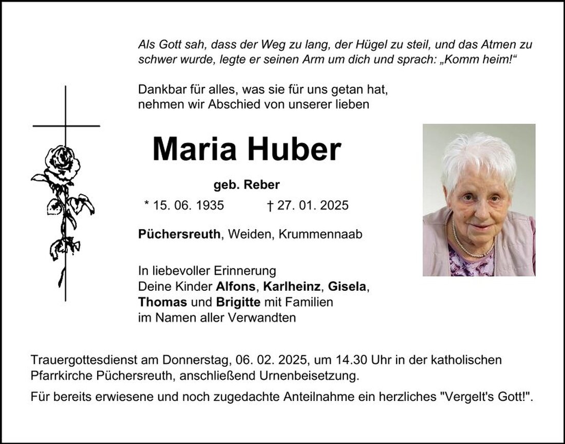 Begleitet durch: Bestattung Schmid - Neustadt/WN