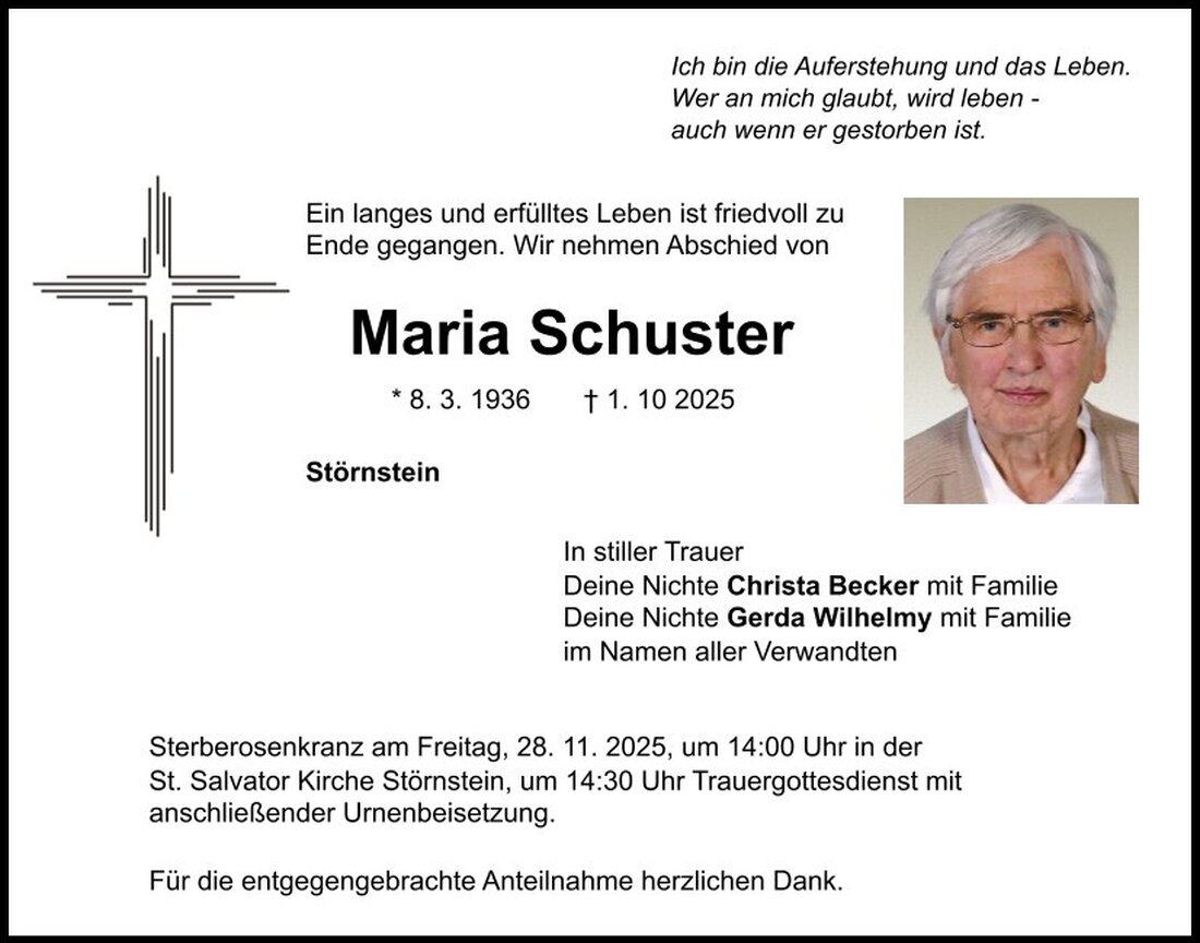 Begleitet durch: Bestattung Schmid - Neustadt/WN