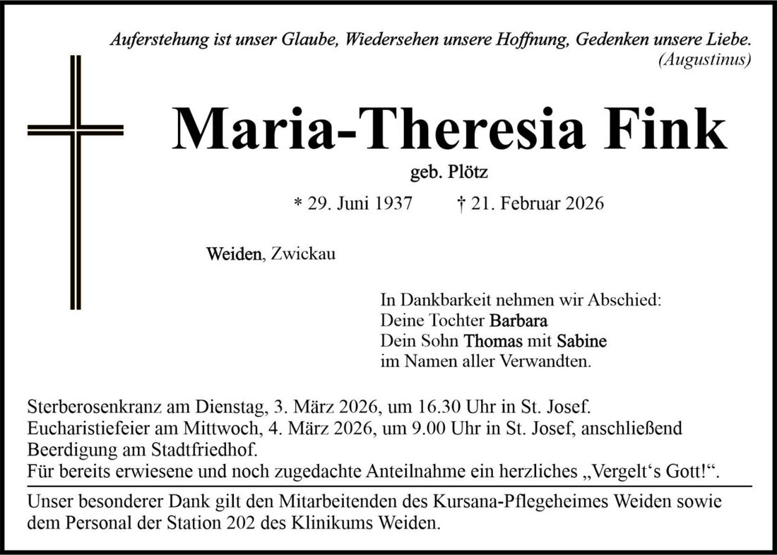 Begleitet durch: Bestattung Bauer - Weiden