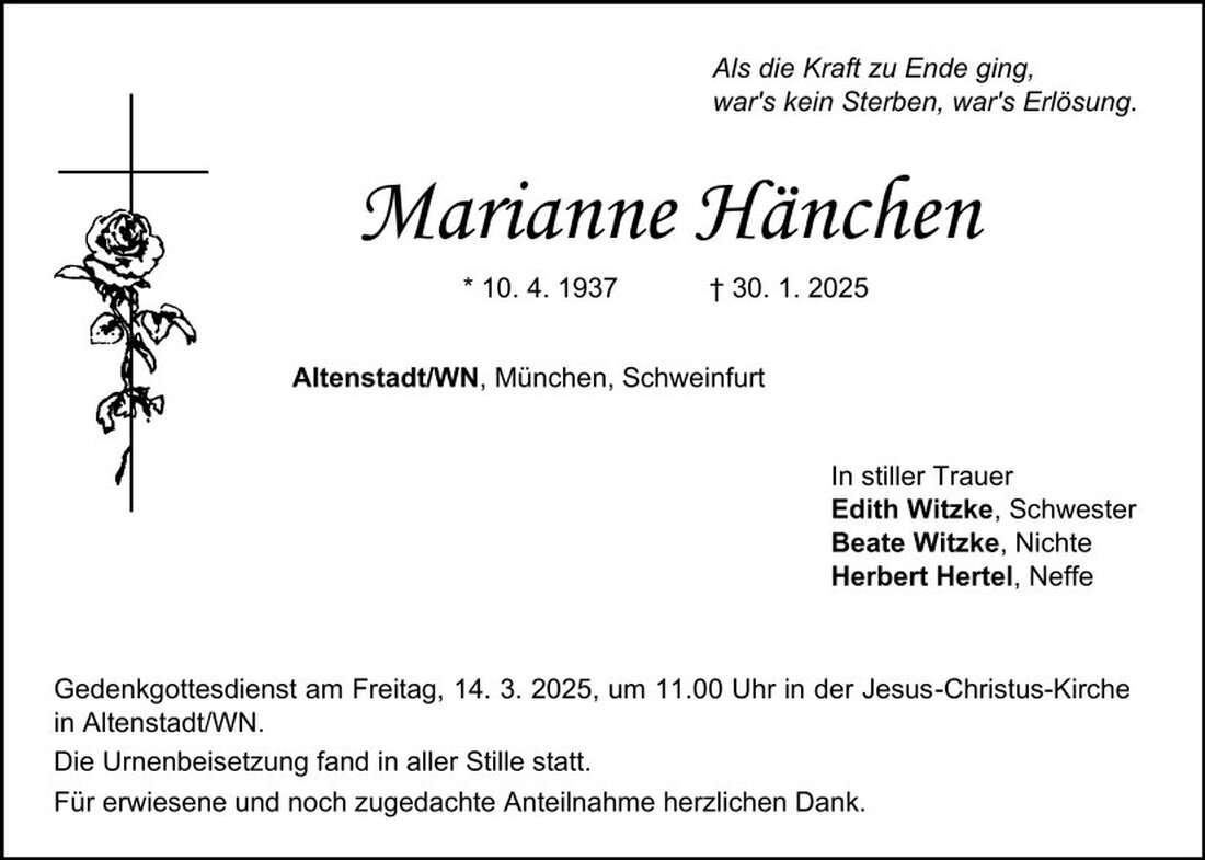 Begleitet durch: Bestattung Schmid - Neustadt/WN