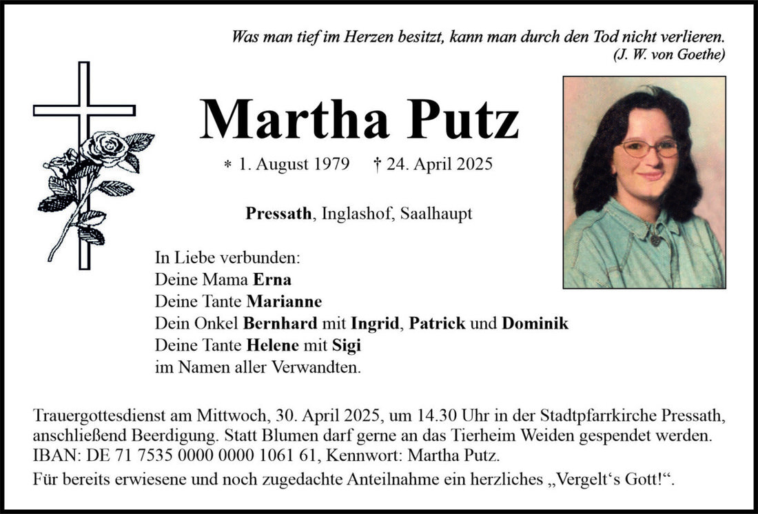 Begleitet durch: Bestattung Bauer - Weiden