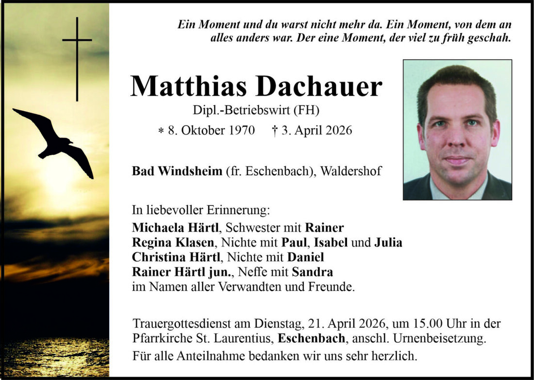 Begleitet durch: Bestattung Bauer - Weiden