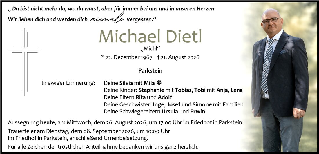 Begleitet durch: Bestattung Gronauer - Altenstadt/WN