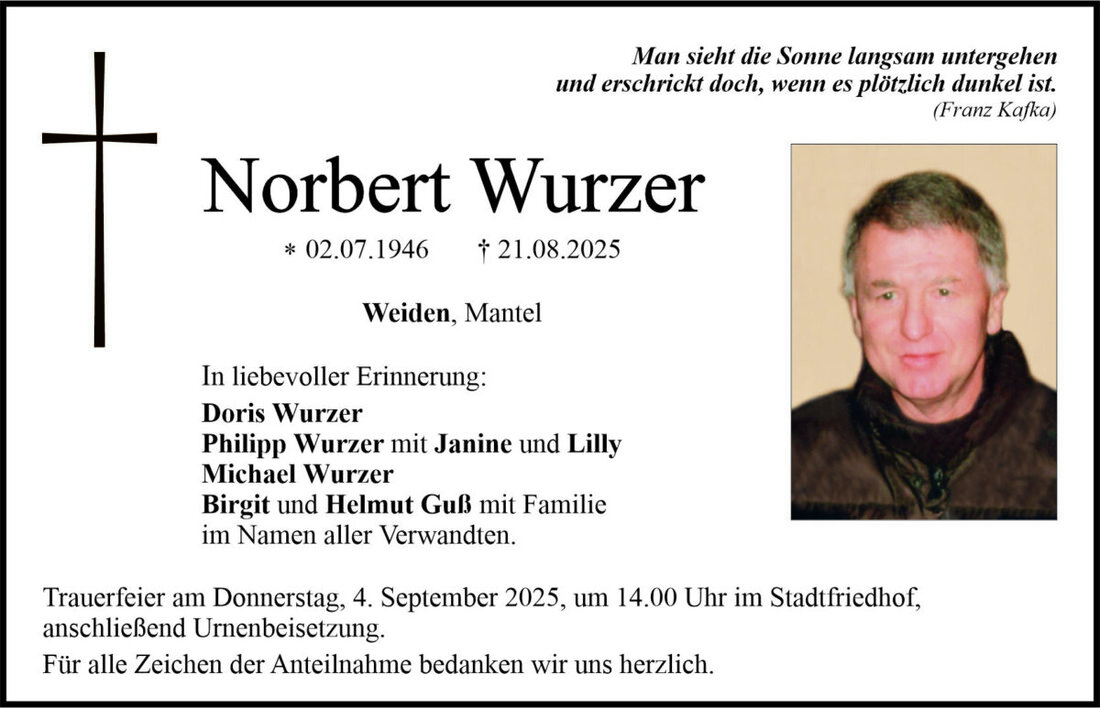 Begleitet durch: Bestattung Bauer - Weiden