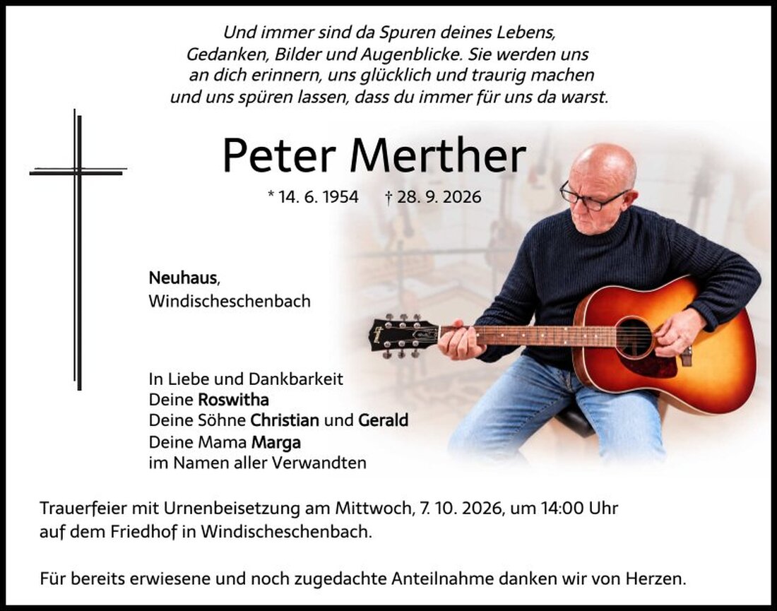 Begleitet durch: Bestattung Schmid - Neustadt/WN