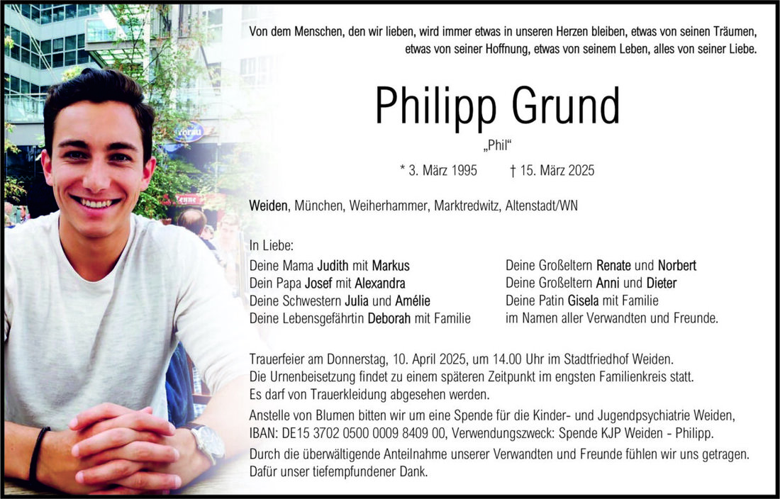 Begleitet durch: Bestattung Bauer - Weiden