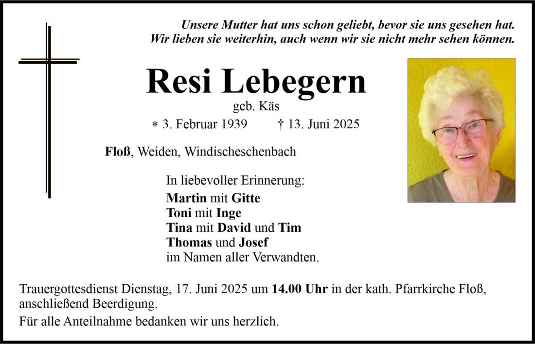 Begleitet durch: Bestattung Bauer - Weiden