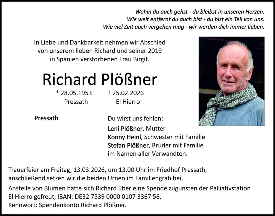 Begleitet durch: Bestattung Bauer - Weiden