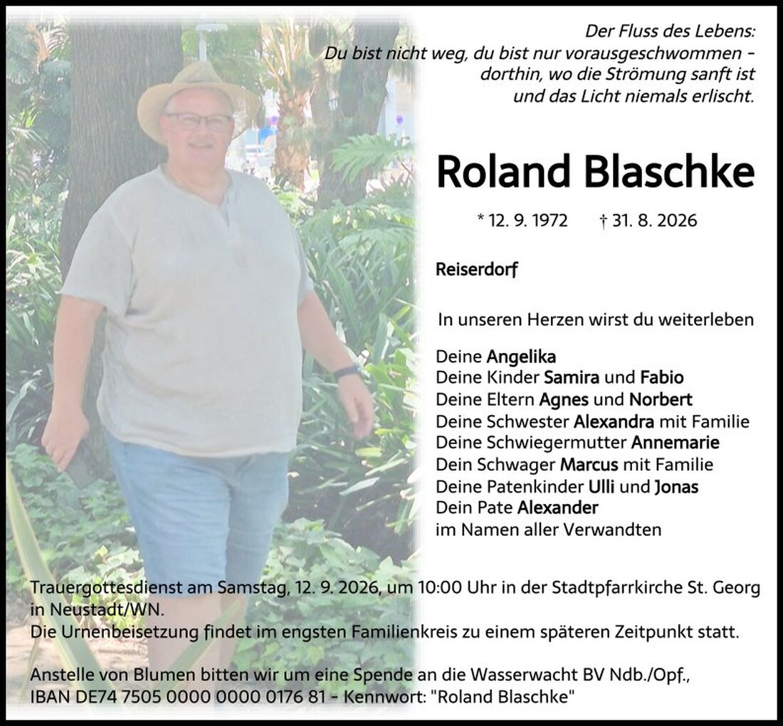 Begleitet durch: Bestattung Schmid - Neustadt/WN