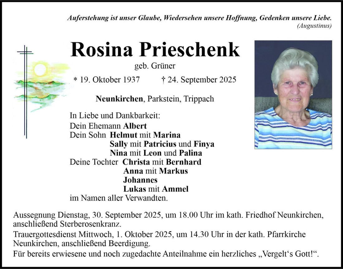 Begleitet durch: Bestattung Bauer - Weiden