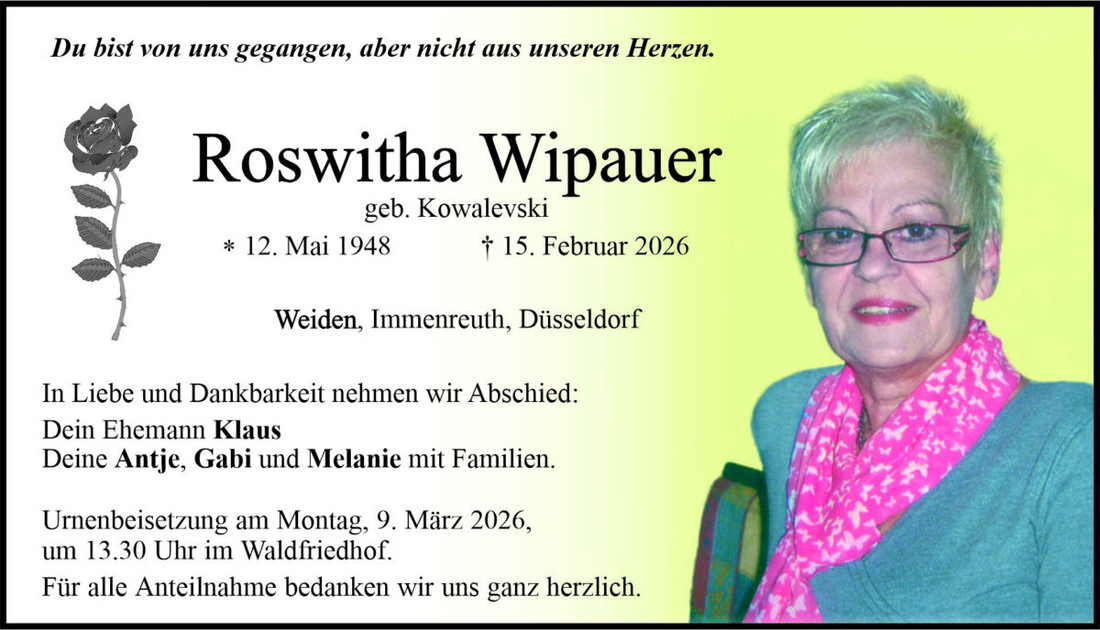 Begleitet durch: Bestattung Bauer - Weiden