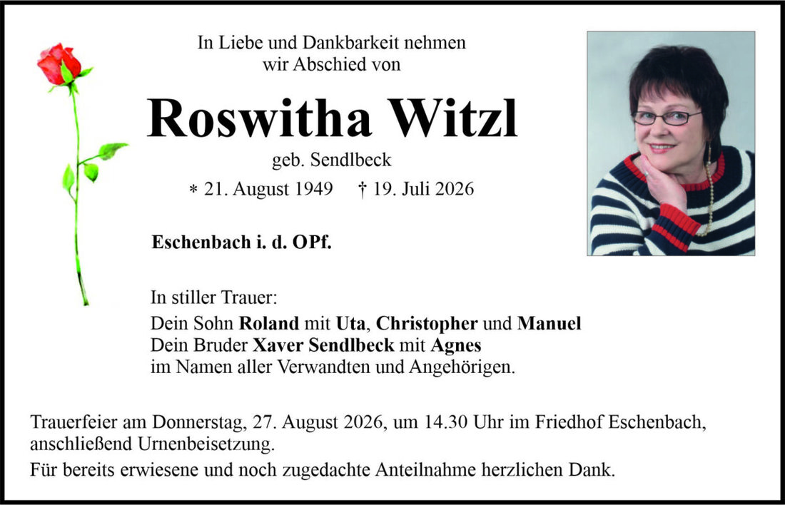 Begleitet durch: Bestattung Bauer - Weiden