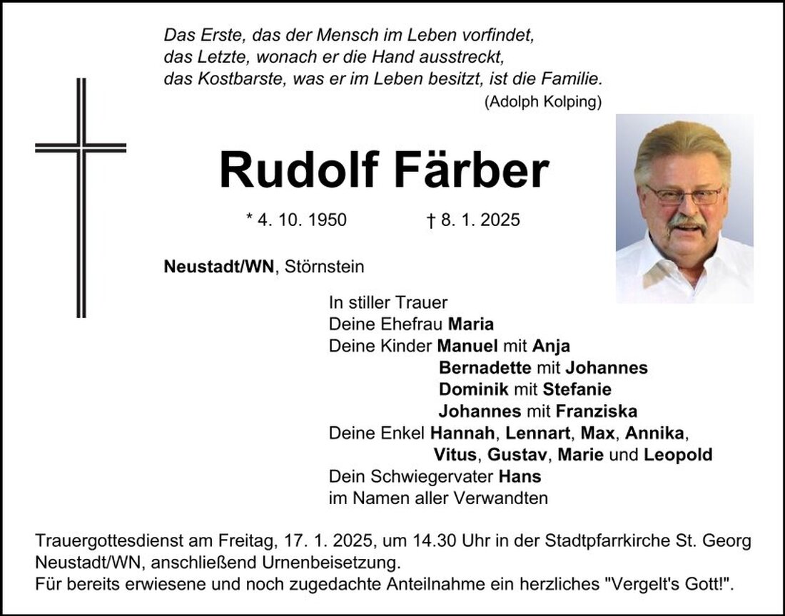 Begleitet durch: Bestattung Schmid - Neustadt/WN